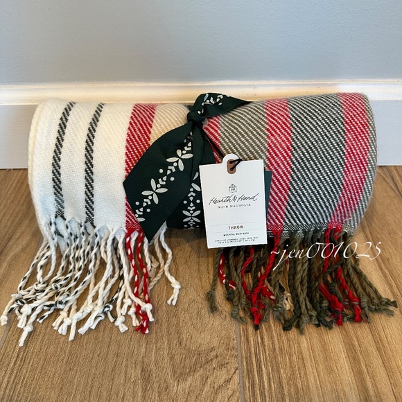 Hearth & Hand Magnolia Christmas Plaid Woven Throw Blanket - Picture 10 of 10